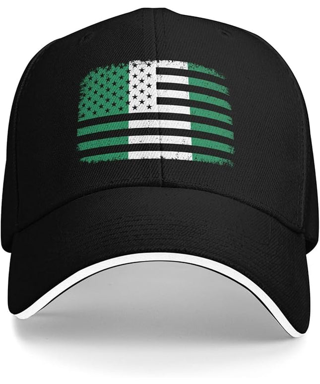 Unisex Baseball Cap Trucker Dad Hat for Men Women Adjustable Outdoors Sun hat Black