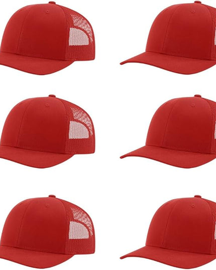 Richardson 112 Classic Six-Panel Adjustable Snapback Trucker Cap | Bulk Packs Available
