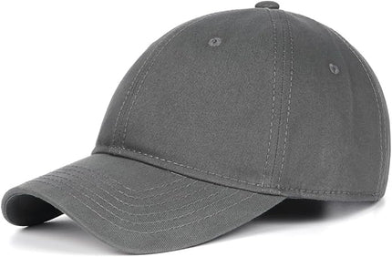 Zylioo XL XXL Oversize Baseball Cap, 100% Cotton Adjustable Dad Hat for Big Heads 23.5"-25.5", Soft Crown Large Size Cap