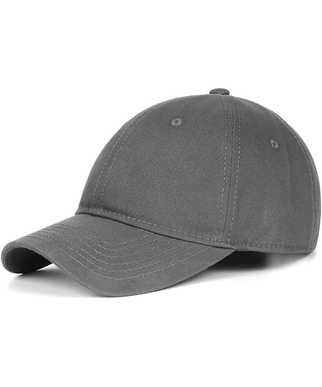 Zylioo XL XXL Oversize Baseball Cap, 100% Cotton Adjustable Dad Hat for Big Heads 23.5"-25.5", Soft Crown Large Size Cap