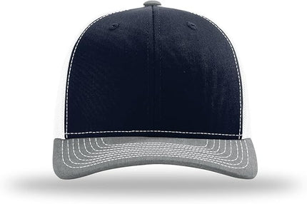 Richardson 112 Trucker Hat - Premium Adjustable Snapback Hat - Structured Six Panel Richardson Blank Caps