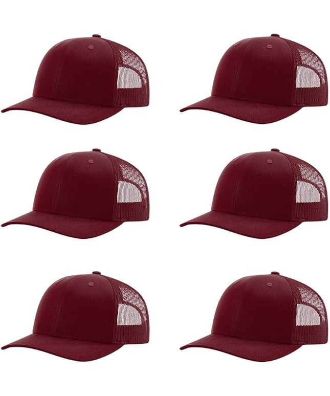 Richardson 112 Classic Six-Panel Adjustable Snapback Trucker Cap | Bulk Packs Available