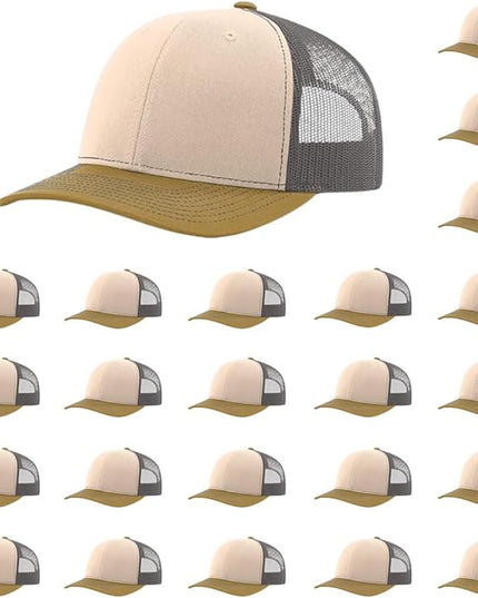 Richardson 112 Classic Six-Panel Adjustable Snapback Trucker Cap | Bulk Packs Available