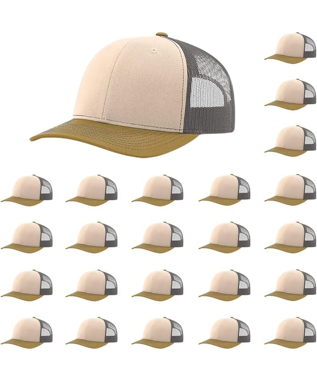 Richardson 112 Classic Six-Panel Adjustable Snapback Trucker Cap | Bulk Packs Available