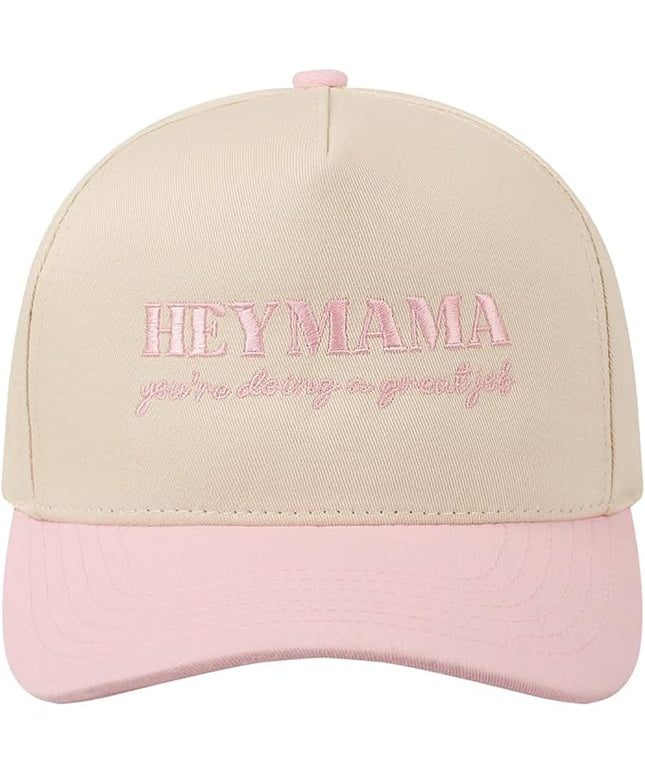 MIRMARU Two-Tone Vintage Canvas Trucker Hats for Men & Women, Adjustable Size Baseball Caps with Trendy Embroidered Design