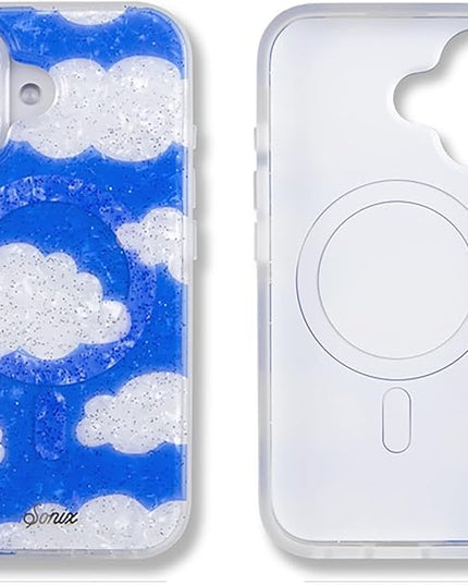 Sonix Case for iPhone 16 | Compatible with MagSafe | 10ft Drop Tested | Glitter Clouds | Day Dream