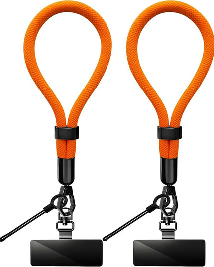Phone Lanyard, 2 Pack Adjustable Cell Phone Lanyard Hand Phone Wrist Strap with Tether Tabs for Smartphones