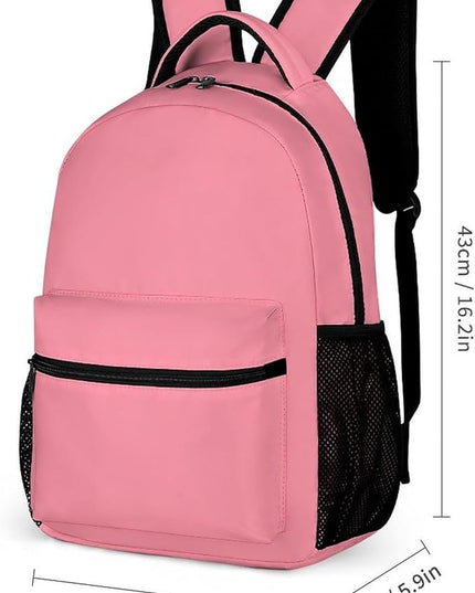 Fashion Salmon Backpack Lightweight Large Capacity Laptop Daybag for Travel Work
