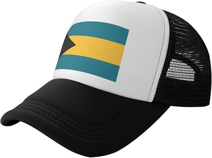 Cute Flag Baseball Cap for Men Women Mesh Trucker Hat Adjustable Patriotic Snapback Baseball Hat for Sports Running