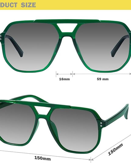 mosanana Oversized Aviator Sunglasses for Women and Men with Polarized Lens MS52243