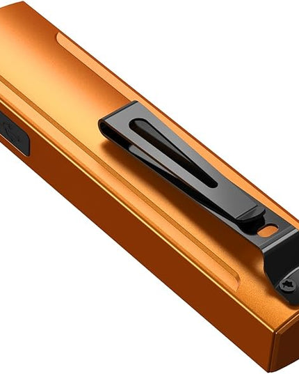Wurkkos HD01PRO UV Flashlight with UV Light&White LED Combo,Led Flashlight 1200Lumens Flat Flashlight with RGB Light,Rechargeable EDC Flashlight,Pocket Light for Emergency,Pet Urine Detection(Orange)
