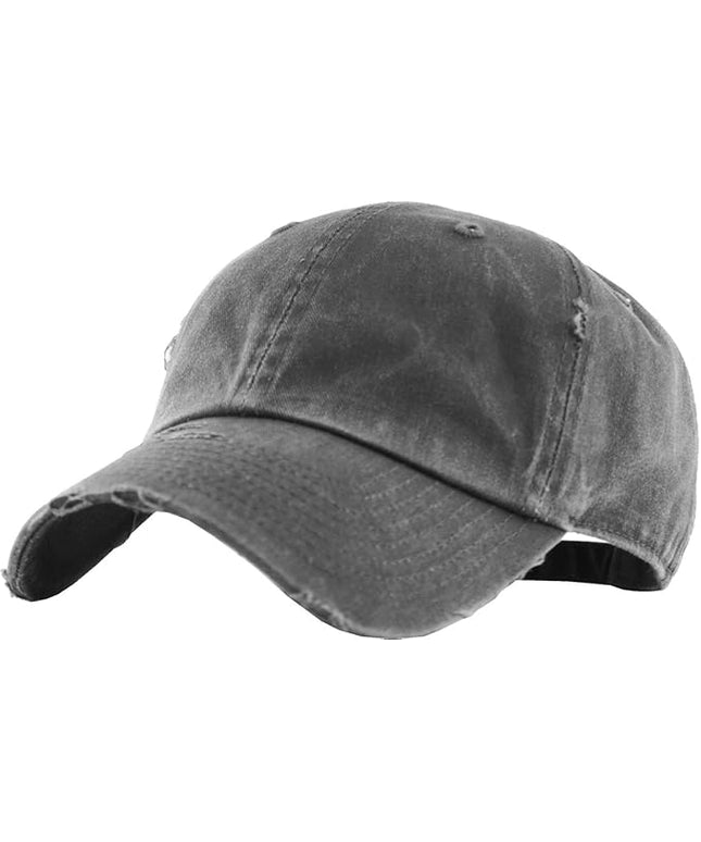 KBETHOS Vintage Washed Distressed Cotton Dad Hat Baseball Cap Adjustable Polo Trucker Unisex Style Headwear