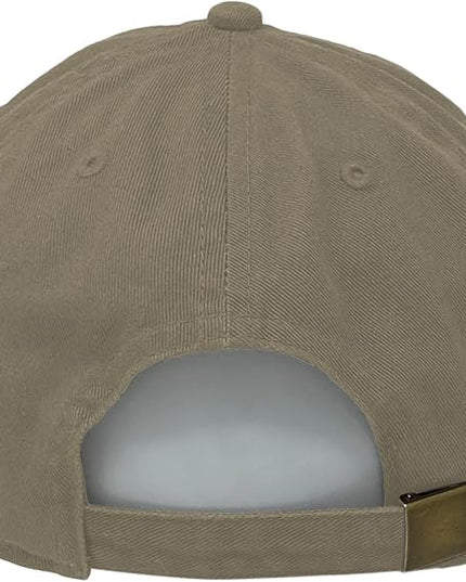 Glory Max 100% Cotton Baseball Cap Classic Plain Low Profile Golf Dad Hat Buckle Adjustable