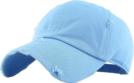 KBETHOS Vintage Washed Distressed Cotton Dad Hat Baseball Cap Adjustable Polo Trucker Unisex Style Headwear