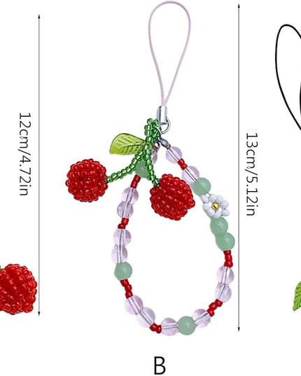 Fashion Beaded Phone Charm Straps Car Keys Hanging Pendants Y2K Bag Decoration Lanyard Purse Accessories Bag Pendant Charm Decoration