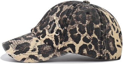 Classic Vintage Distressed Baseball Cap, Washed Cotton, Adjustable Fit