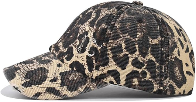 Classic Vintage Distressed Baseball Cap, Washed Cotton, Adjustable Fit