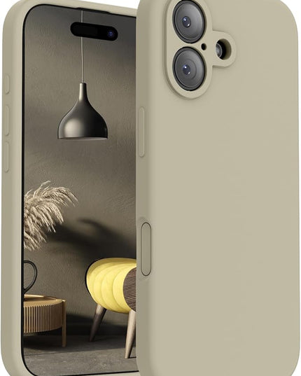 FireNova Magnetic for iPhone 17 Case, Compatible with MagSafe, [Integrated Silicone Camera Control Button] [Camera Protection] Anti-Scratch Microfiber Lining Phone Case, 6.3", Khaki