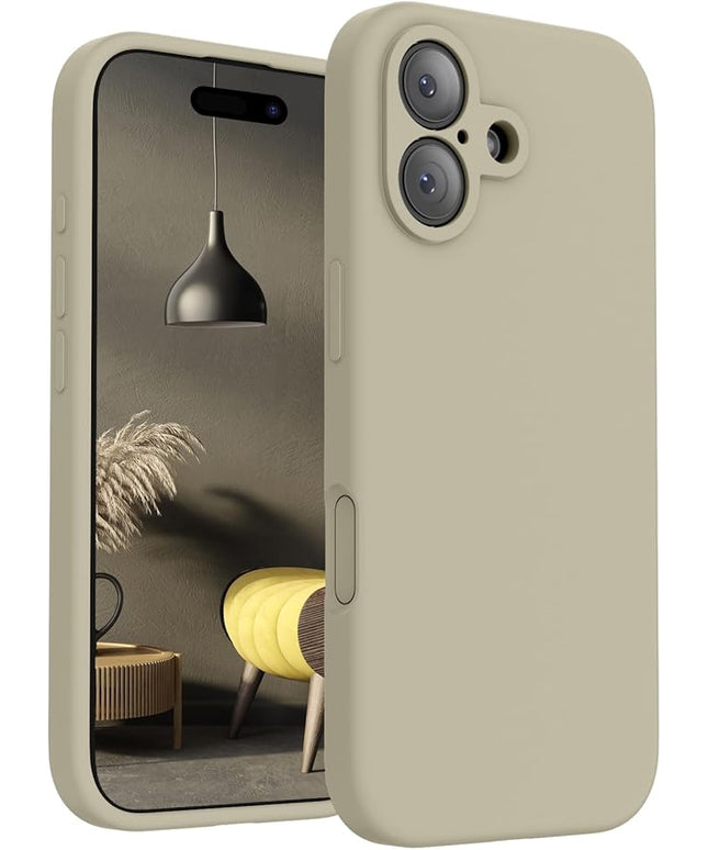 FireNova Magnetic for iPhone 17 Case, Compatible with MagSafe, [Integrated Silicone Camera Control Button] [Camera Protection] Anti-Scratch Microfiber Lining Phone Case, 6.3", Khaki