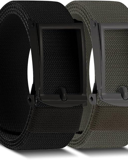 DOOPAI Stretch Canvas Belt for Men, Adjustable Elastic Holeless Web Belt for Casual, Golf, and Work, with Bottle Opener