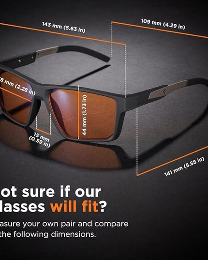 Horus X • Blue Light Glasses Men Women | Blue Light Blocking Glasses for Screen Anti-Fatigue Eye Migraine | Gaming Glasses V3