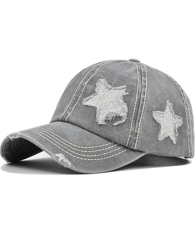 YeeHeen Ponytail Baseball Cap for Women High Messy Bun Caps Washed Cotton Hats