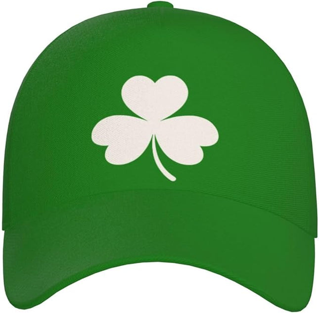 St. Patrick's Day Baseball Cap for Men Women Flower Print Sport Outdoor Travel Trucker Hat Sun Protection Dad Hats