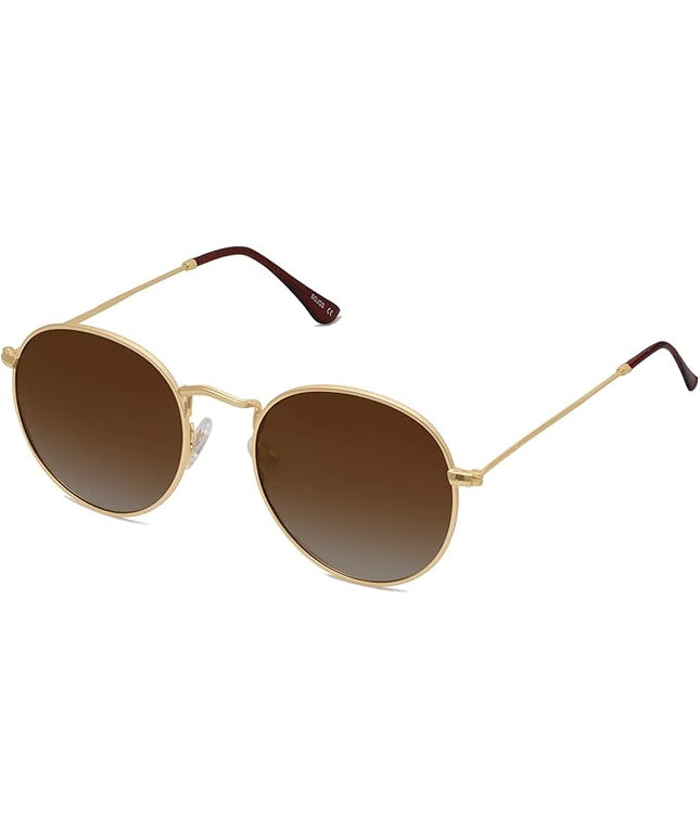 SOJOS Small Round Polarized Sunglasses for Women Men Classic Vintage Retro Shades UV400 SJ1014