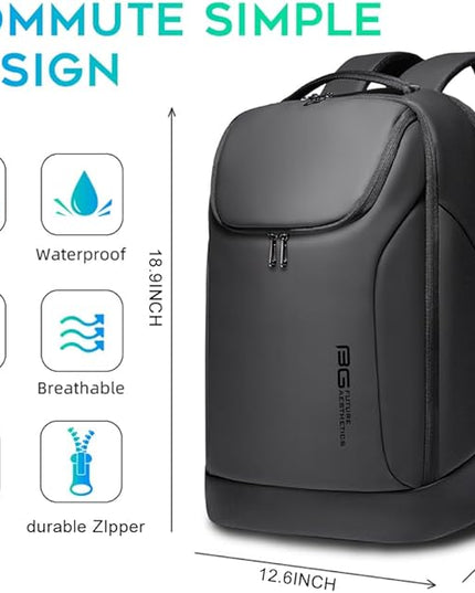 BANGE Business Commute Backpack Waterproof fit 15.6 Inch Commute backpack,Travel Durable Backpack