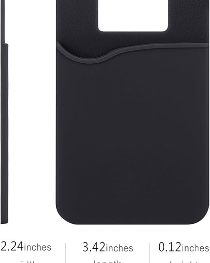 Adhesive Phone Wallet, 6 Pack Silicone Phone Wallet Stick on, Sticky Credit Card Holder for Phone Case, Adhesive Credit Card Holder for iPhone 16 15 14 13 12 Pro Max,iPad,Samsung Galaxy,LG,Tablet