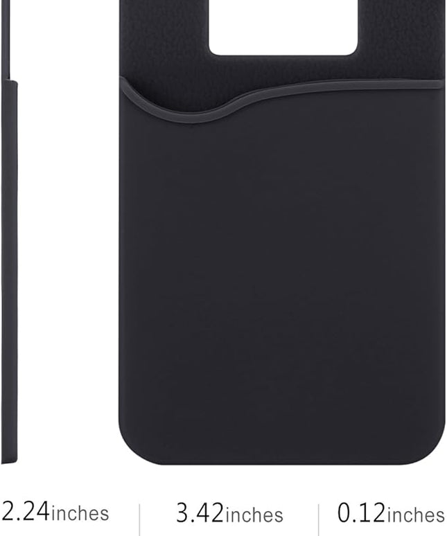 Adhesive Card Holder, 6 Pack Silicone Credit Card Holder for iPhone, Adhesive Silicone Back of Phone Wallet,Rubber Card Holder for Phone Case for iPhone 17 16 15 14 13 Pro Max,iPad,Samsung,LG,Tablet