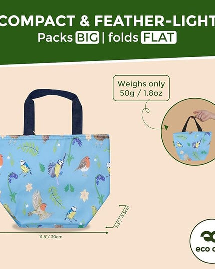 ECO CHIC Insulated Lunch Bag - Waterproof, Reusable Office Lunch Tote Bag for Women & Men - Durable Cooler in Cute Colorful Designs - Ideal for daily lunching