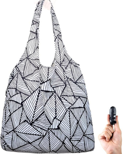 Nanobag Ultralight Foldable Tote for Women & Men, Reusable Grocery & Travel Bag, Packable Collapsible Compact Market Essential (Standard Sketch)