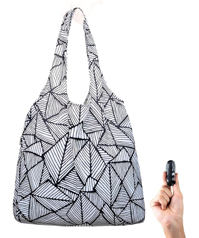 Nanobag Ultralight Foldable Tote for Women & Men, Reusable Grocery & Travel Bag, Packable Collapsible Compact Market Essential (Standard Sketch)