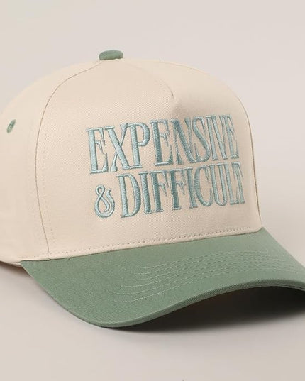 MIRMARU Two-Tone Vintage Canvas Trucker Hats for Men & Women, Adjustable Size Baseball Caps with Trendy Embroidered Design