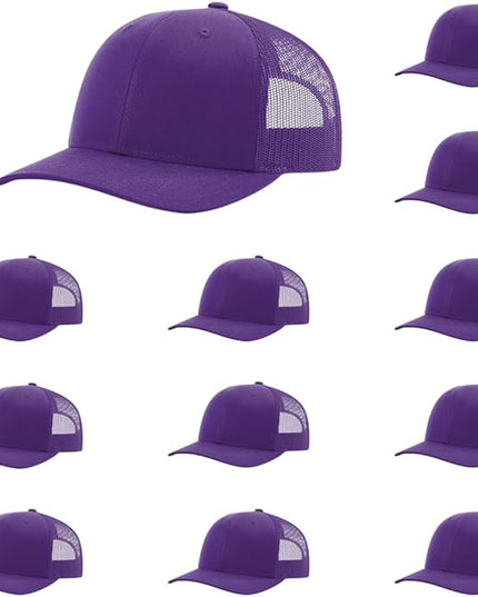 Richardson 112 Classic Six-Panel Adjustable Snapback Trucker Cap | Bulk Packs Available