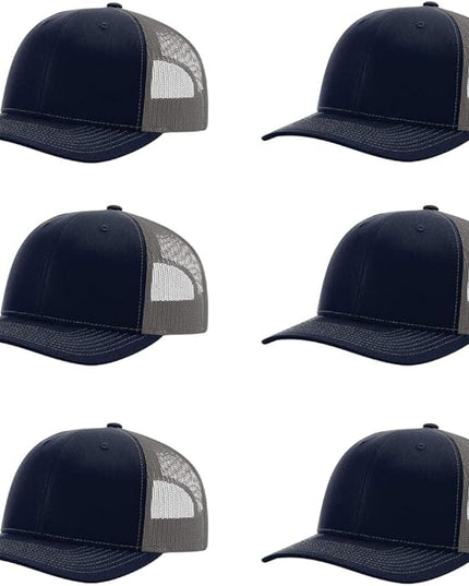 Richardson 112 Classic Six-Panel Adjustable Snapback Trucker Cap | Bulk Packs Available