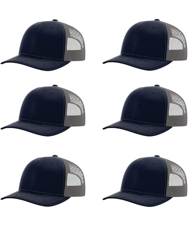 Richardson 112 Classic Six-Panel Adjustable Snapback Trucker Cap | Bulk Packs Available
