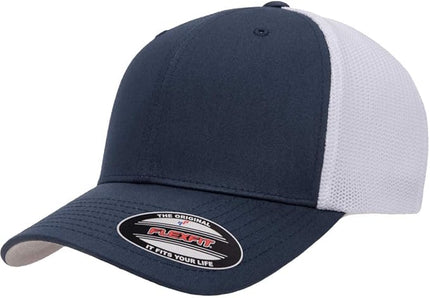 Flexfit 6511 Fitted Mid-Profile Stretchable Mesh Panels Trucker Cap | Bulk Pack Available