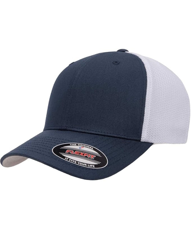 Flexfit 6511 Fitted Mid-Profile Stretchable Mesh Panels Trucker Cap | Bulk Pack Available