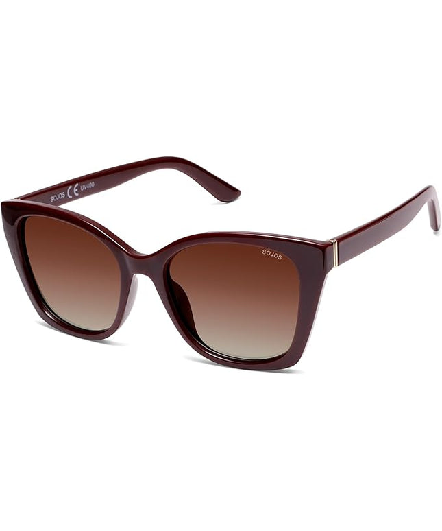 SOJOS Vintage Oversized Cateye Sunglasses Womens UV400 Large Designer Shades Lentes De Sol Para Mujer SJ2634