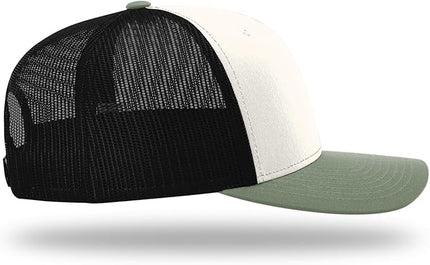 Richardson 112 Trucker Hat - Premium Adjustable Snapback Hat - Structured Six Panel Richardson Blank Caps