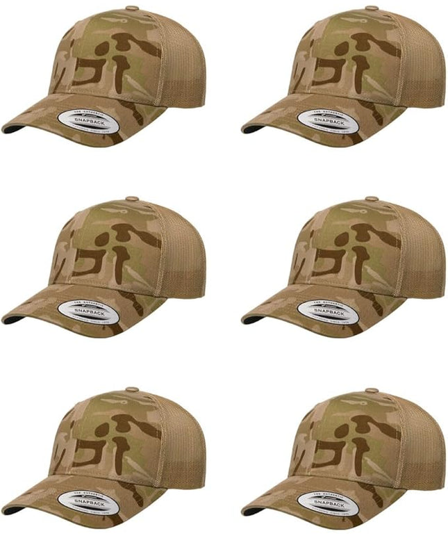 Yupoong Classic Premium Mesh 6 Panel Retro Trucker Cap | Mid Profile Snapback | OSFA | Bulk Pack Available