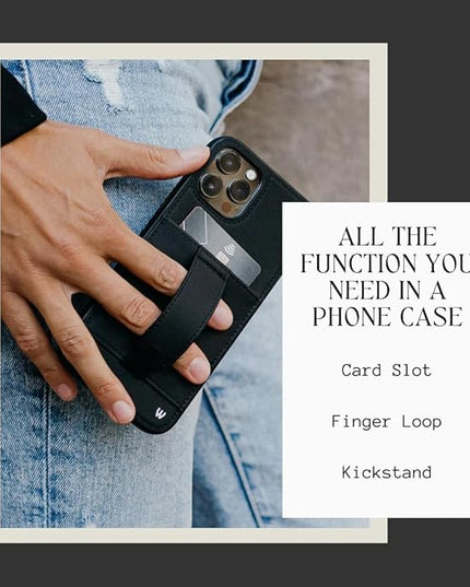 Walli Cases for iPhone 17 Pro Max Case Aesthetic Wallet Phone Case Card Holder, Securely Holds up to 2 Cards - Cute, Trendy Phone Cover for Women, fits iPhone 17 Pro Max, with Kickstand & Finger Strap