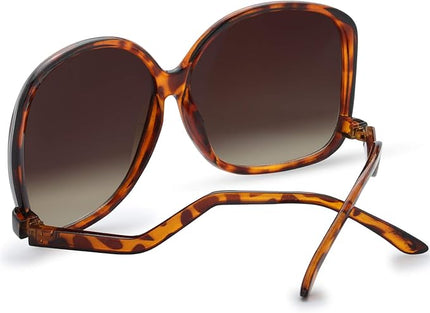 The Fresh Women's Oversized Square Jackie O Cat Eye Hybrid Butterfly Fashion Sunglasses - Exquisite Packaging