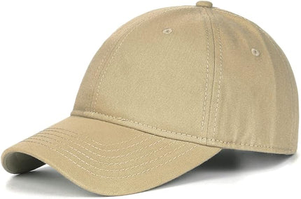Zylioo XL XXL Oversize Baseball Cap, 100% Cotton Adjustable Dad Hat for Big Heads 23.5"-25.5", Soft Crown Large Size Cap
