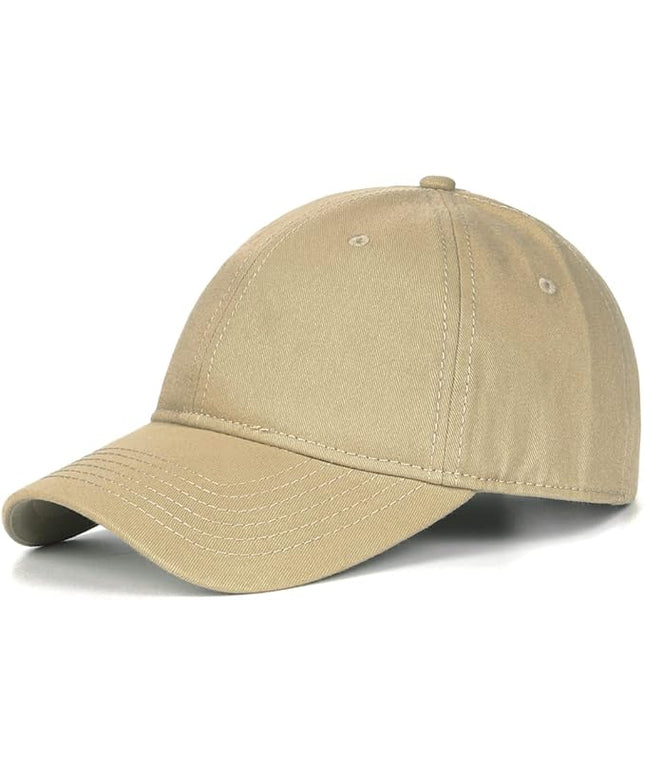 Zylioo XL XXL Oversize Baseball Cap, 100% Cotton Adjustable Dad Hat for Big Heads 23.5"-25.5", Soft Crown Large Size Cap