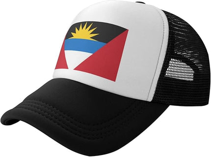 Cute Flag Baseball Cap for Men Women Mesh Trucker Hat Adjustable Patriotic Snapback Baseball Hat for Sports Running