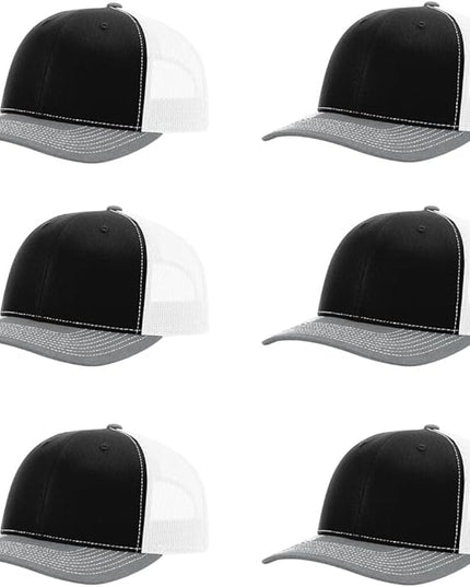 Richardson 112 Classic Six-Panel Adjustable Snapback Trucker Cap | Bulk Packs Available