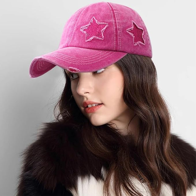 YeeHeen Ponytail Baseball Cap for Women High Messy Bun Caps Washed Cotton Hats